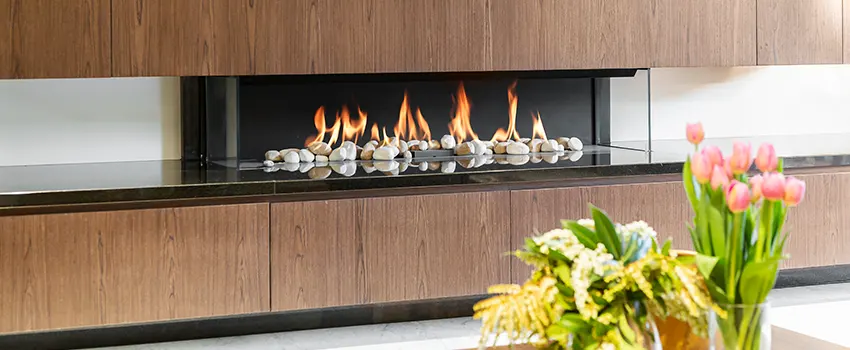 Double-height Fireplace Design Refurbishment in Walnut Park, California